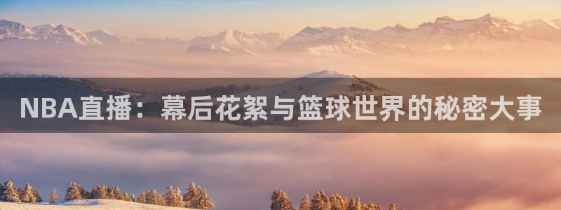 NBA直播：幕后花絮与篮球世界的秘密大事