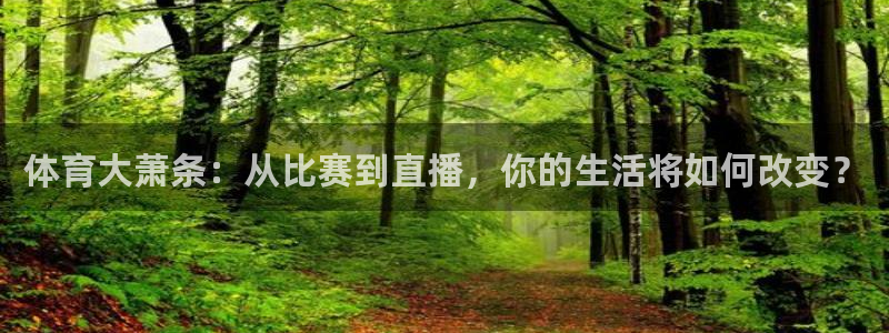 体育大萧条：从比赛到直播，你的生活将如何改变？