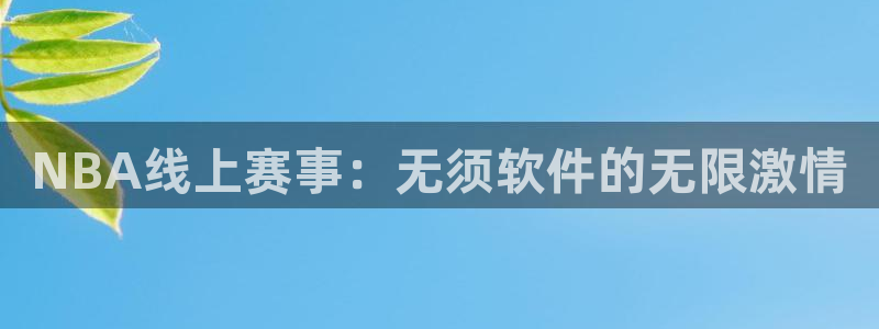 NBA线上赛事：无须软件的无限激情