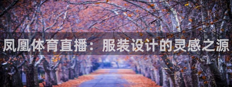 凤凰体育直播：服装设计的灵感之源