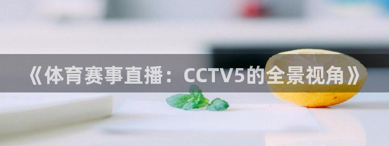 《体育赛事直播：CCTV5的全景视角》