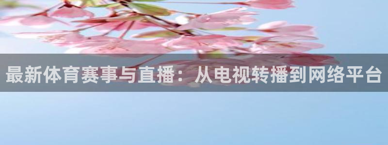 最新体育赛事与直播：从电视转播到网络平台